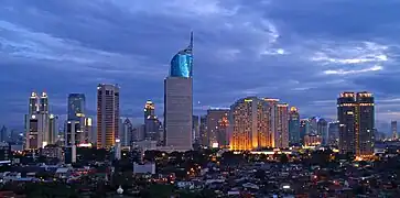 Jakarta, Indonesia: 34.5 million people (urban area)