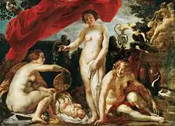 Daughters of Kekrops Finding Erichthonios by Jacob Jordaens (1640)