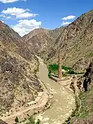 Minaret of Jam on the bank of the Hari Rud River