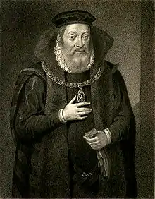 Regent Arran, print after Arnold Bronckorst, about 1574