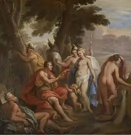 The Judgement of Paris by James Thornhill, 1704–1705, at Lancaster House