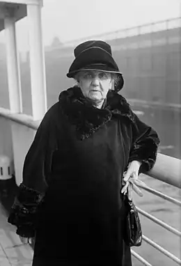 Image 9Photograph of suffragette, social worker, philosopher, and Nobel Peace Prize winner Jane Addams in 1924 or 1926.Image credit: Bain News Service (photograph), Adam Cuerden (restoration) (from Portal:Illinois/Selected picture)