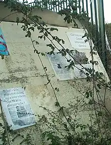 Remains of the Carrickminders' camp, January 2004