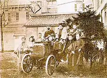 Image 42The first automobile in Japan, a French Panhard-Levassor, in 1898 (from History of the automobile)