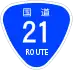 National Route 21 shield