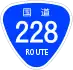 National Route 228 shield