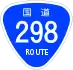 National Route 298 shield