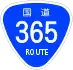 National Route 365 shield