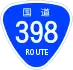 National Route 398 shield