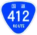 National Route 412 shield