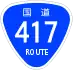 National Route 417 shield