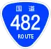 National Route 482 shield