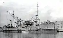 Notoro as seaplane tender on 28 May 1943 at Seletar