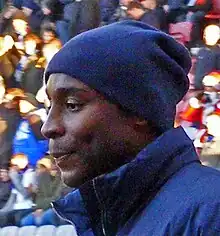 Jason Roberts warming up on the pitch in 2009.