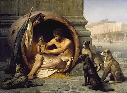  Painting of Diogenes by Jean-Léon Gérôme