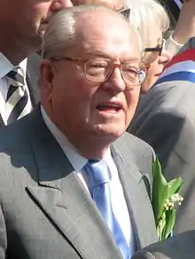 Jean-Marie Le Pen candidate of the National Front