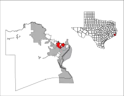 Location of Port Neches, Texas