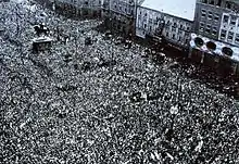 Image 14People of Zagreb celebrating liberation on 12 May 1945 by Croatian Partisans (from Croatia)