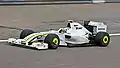 Jenson Button driving the Brawn BGP 001 at the 2009 German Grand Prix.