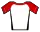 Red and white jersey