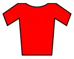 A jersey with a red design