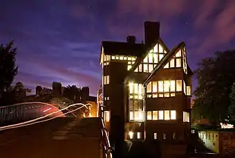 Trinity Hall's Jerwood Library on the bank of the Cam