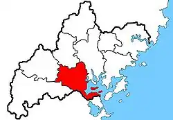 Location in Ningde