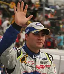 Jimmie Johnson at Bristol Motor Speedway in 2007