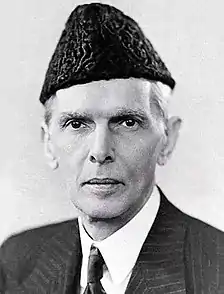 Mohammad Ali Jinnah, founding father and first governor general of Pakistan