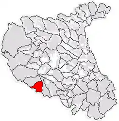 Location in Vrancea County