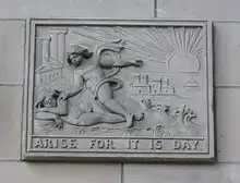 John Day's motto on the facade of Edinburgh Central Library.