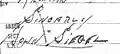 Signature of John Otto Siegel 1941