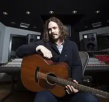 John Paul White in a recording studio