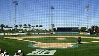 View from behind home plate