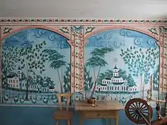 Wall paintings.