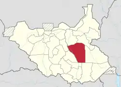 Jonglei in South Sudan between 2015 and 2020