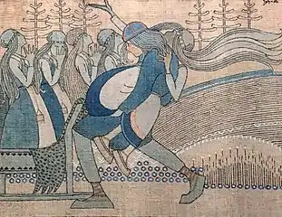 Abduction of Kyllikki, Joseph Alanen, 1916–1917