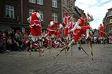 Joust on stilts in Namur (2015)