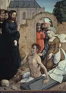 Resurrection of Lazarus, Prado, from a group for a church in Palencia.