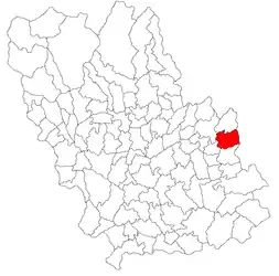 Location in Prahova County