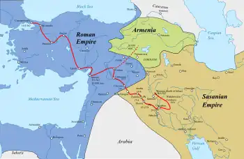 A map of the campaign up to the battle of Samarra