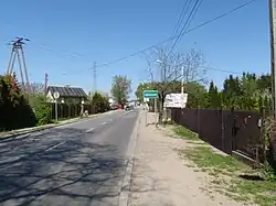 Street and road sign of Julianów, Gmina Piaseczno