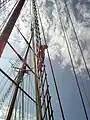 Aloft in the rigging