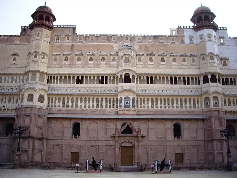 Entrance Eastern Façade of Junagarh Fort, Bikaner