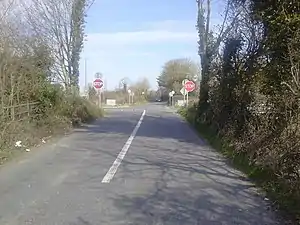 Junction of country road with R469, Ennis