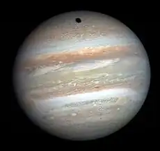 Jupiter as seen by the New Horizons spacecraft during its gravity assist in 2007.