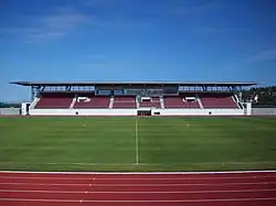 The new stand at Kópavogsvöllur