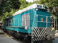 The retired Sir Alexander diesel locomotive (#51)