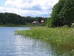 Gim Lake in the village