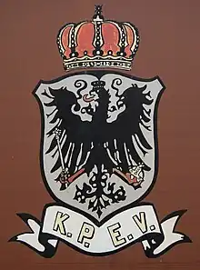 KPEV emblem on a Prussian luggage van